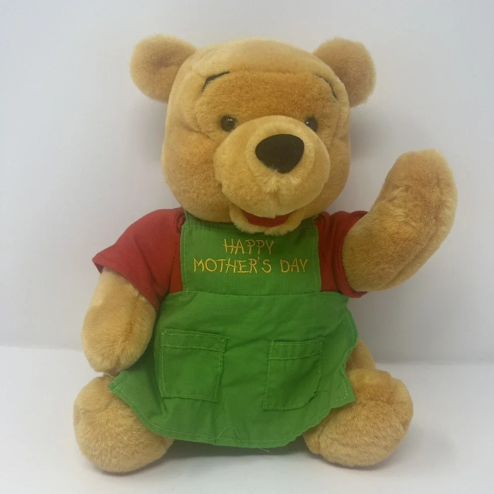 Winnie The Pooh Mother's Day‎ Special Edition Green Apron Disney Plush 12
